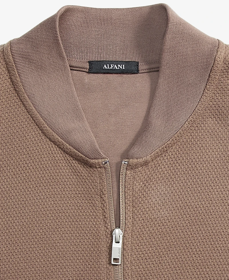 Alfani Men's Pique Knit Bomber Jacket, Created for Macy's