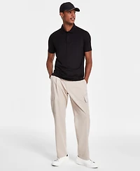 Alfani Men's Regular-Fit Mercerized Polo Shirt, Created for Macy's