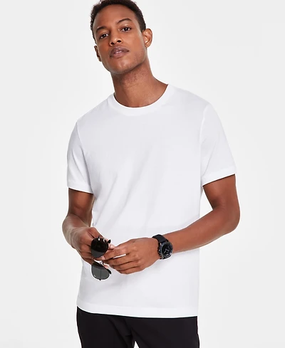 Alfani Men's Mercerized Cotton Short Sleeve Crewneck T-Shirt, Created for Macy's