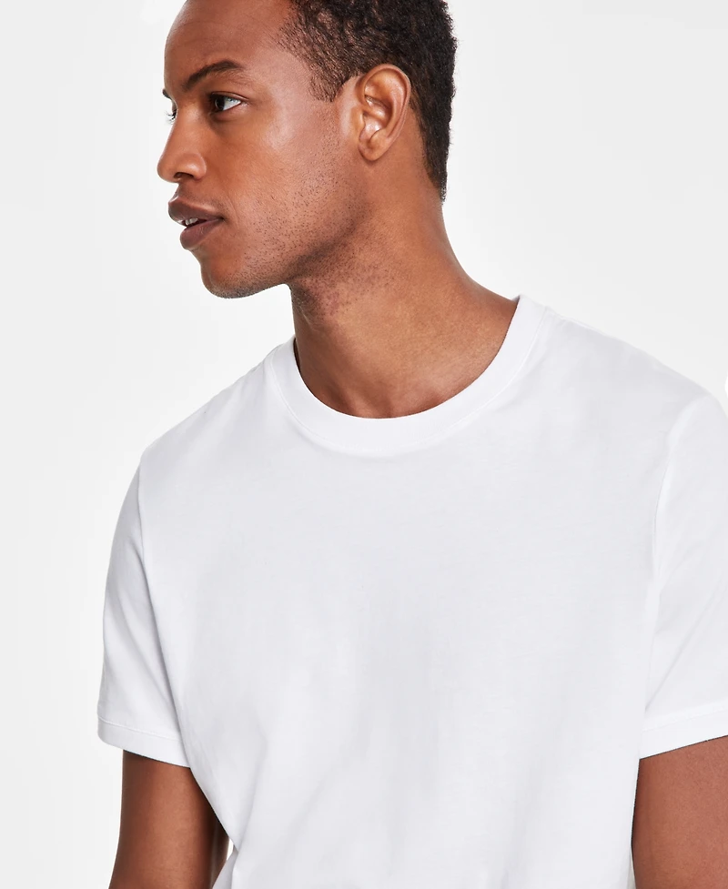 Alfani Men's Mercerized Cotton Short Sleeve Crewneck T-Shirt, Created for Macy's