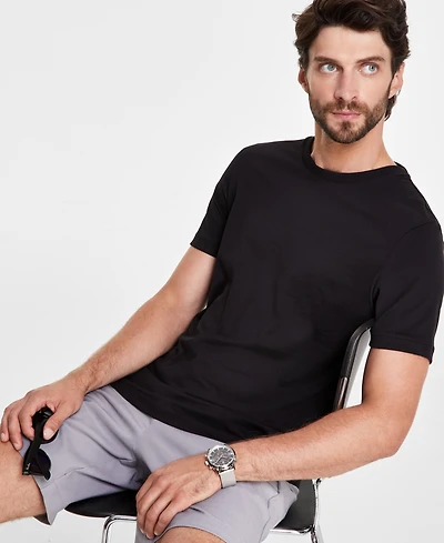 Alfani Men's Mercerized Cotton Short Sleeve Crewneck T-Shirt, Created for Macy's