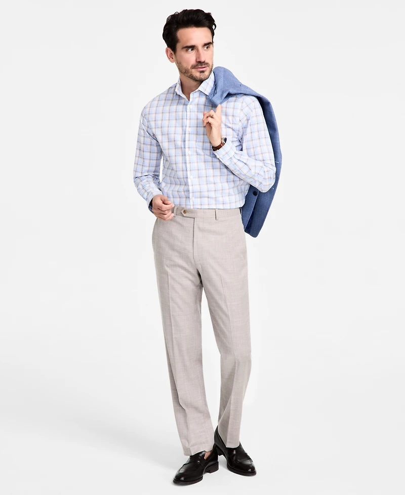 Michael Kors Men's Classic-Fit Sharkskin Dress Pants
