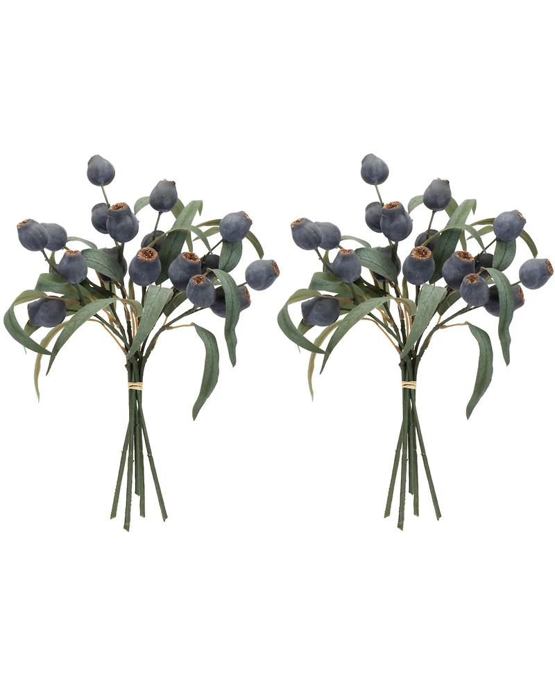 Slickblue Set of 2 Pod Bundles - 14” Styrofoam & Polyester Decorative Accents for Home