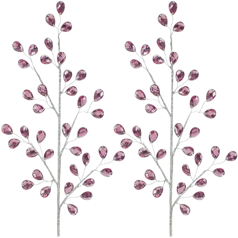 Slickblue Decorative Bead Spray for Floral Arrangements and Craft Projects (Set of 2)