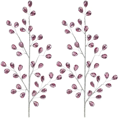 Slickblue Decorative Bead Spray for Floral Arrangements and Craft Projects (Set of 2)