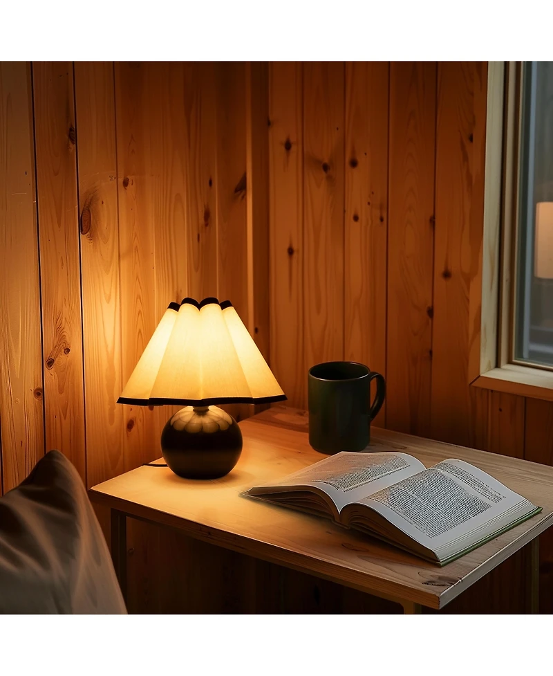 Blair Modern Led Classic Table Lamp with Black Marble Base (10"), Bulb Included