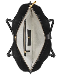 Donna Karan New York Bridgehampton Leather Turnlock Triple Compartment Tote