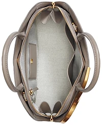 Donna Karan New York Malverne Double Top Handle Leather Satchel