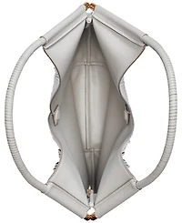 Donna Karan New York Baldwin Large Laser-cut Shoulder with Leather Wrapped Rounded Handle