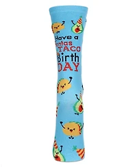 Have a FantasTACO Birthday Greeting Card Crew Socks