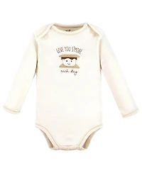 Touched by Nature Baby Boys Unisex Natural Cotton Long-Sleeve One-Piece
