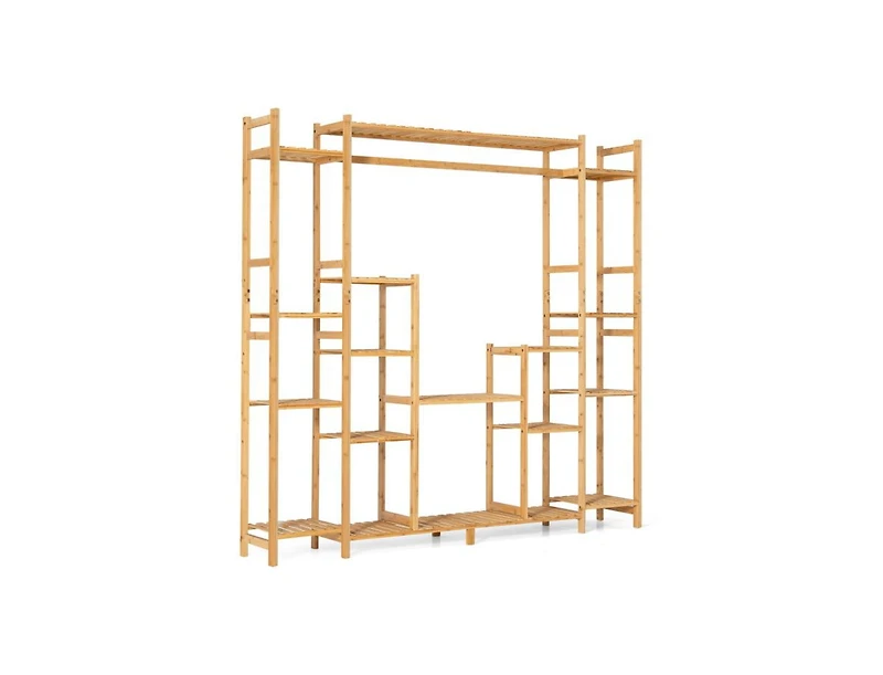 Slickblue 9-Tier Plant Stand with Hanging Rack The Ultimate Space-Saving Solution for Plant Lovers