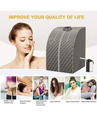 Givimo Portable Personal Steam Sauna Spa with 3L Blast-proof Steamer Chair