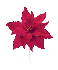 Slickblue Set of 2 Poinsettia Stems for Holiday Arrangements