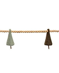 Slickblue Set of 2 Tree and Bead Garlands – Perfect for Holiday and Festive Decorating