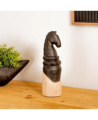 Slickblue Knight Chess Piece Figurine Elegant Home Decor Accent (Set of 2)