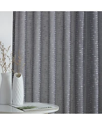 Hlc.me Emily Faux Linen Semi Sheer Transparent Rod Pocket Back Tab Lightweight Window Curtains Wide Panels