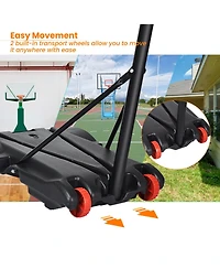 Givimo Adjustable Basketball Hoop System Stand with Wheels