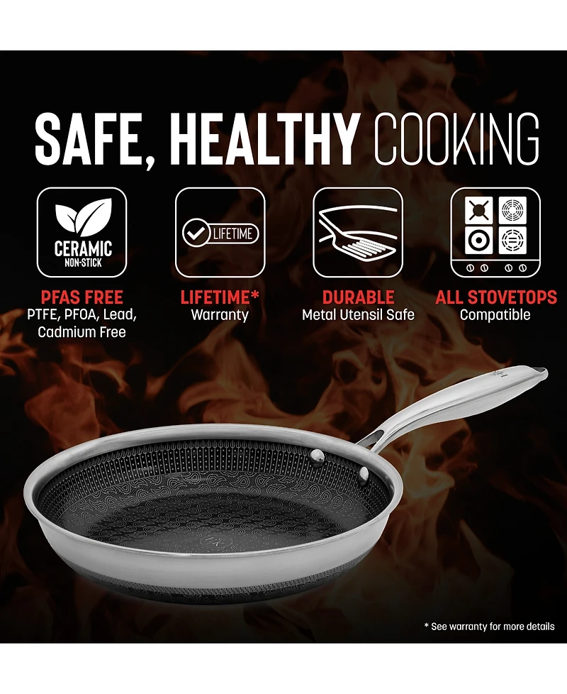 Hell's Kitchen Ceramic Hybrid Nonstick 9.5" Fry Pan