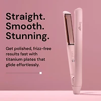 L'ange Professional Hair Straight Forward Titanium Flat Iron