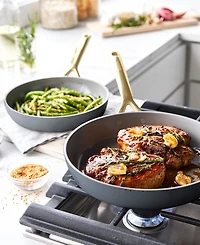 GreenPan GP5 Champagne Healthy Ceramic Nonstick Frypan, Set of 2