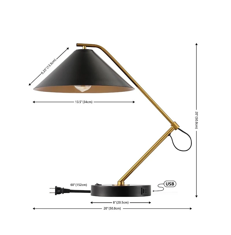 Safavieh Moseby Table Lamp W/ Usb Port