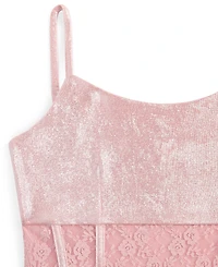 With Jules Big Girls Sleeveless Lace-Insert Dress