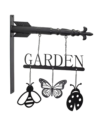 Slickblue Garden and Insect Sign – Whimsical Decor for Outdoor Spaces and Garden Enthusiasts
