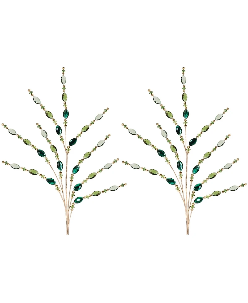 Slickblue Elegant Bead Spray for Floral Arrangements and Home Decor (Set of 2)
