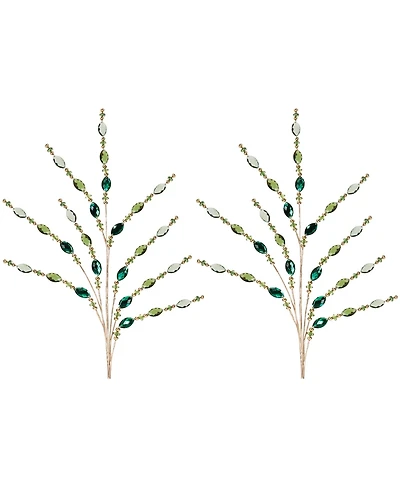 Slickblue Elegant Bead Spray for Floral Arrangements and Home Decor (Set of 2)
