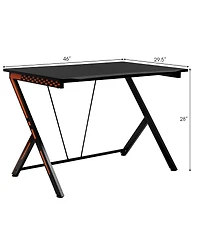 Skonyon Home Office Modern Ergonomic Study Computer Desk for Small Space