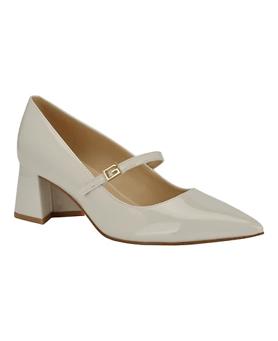 Guess Women's Zands Mary Jane Block Heel Pumps