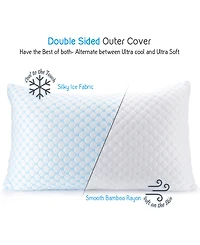 Nestl Memory Foam Gel Infused Reversible Cooling Pillow