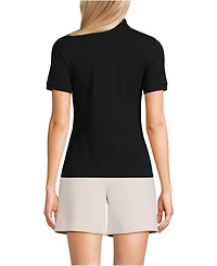 Lands' End Women's Wide Rib Polo Shirt