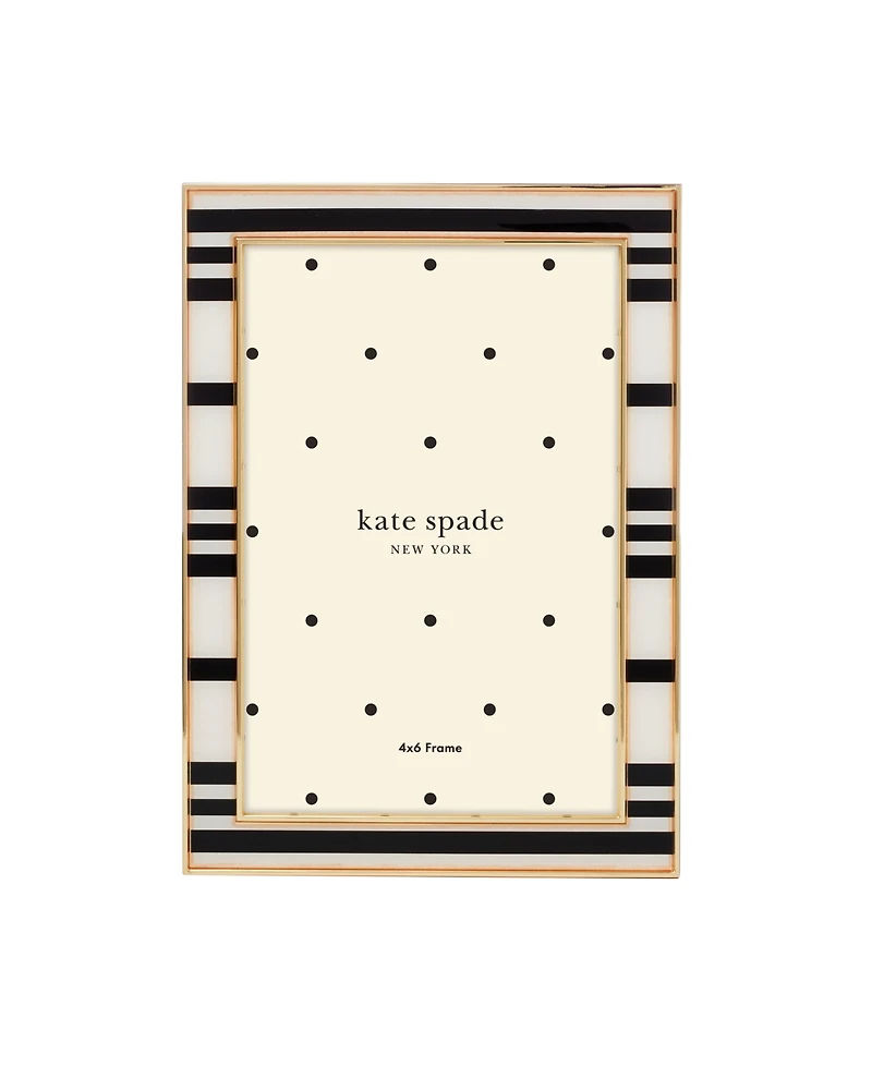 kate spade new york Sitting Pretty Stripe Frame, 4"x 6"