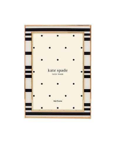 kate spade new york Sitting Pretty Stripe Frame, 4"x 6"