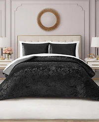 Juicy Couture Crushed Velvet 3-Pc. Comforter Set