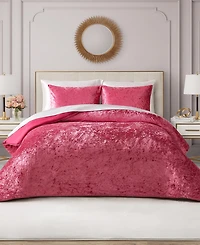 Juicy Couture Crushed Velvet 3-Pc. Comforter Set, King