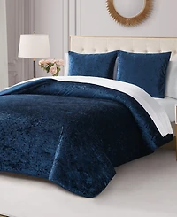 Juicy Couture Crushed Velvet 3-Pc. Comforter Set, Full/Queen