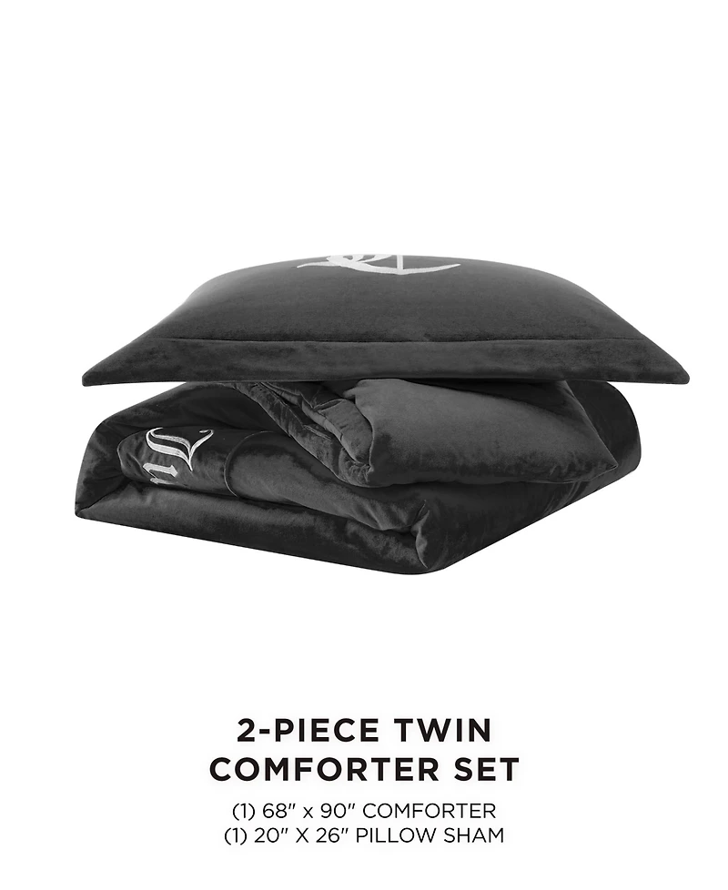 Juicy Couture Reversible Velvet Comforter Set