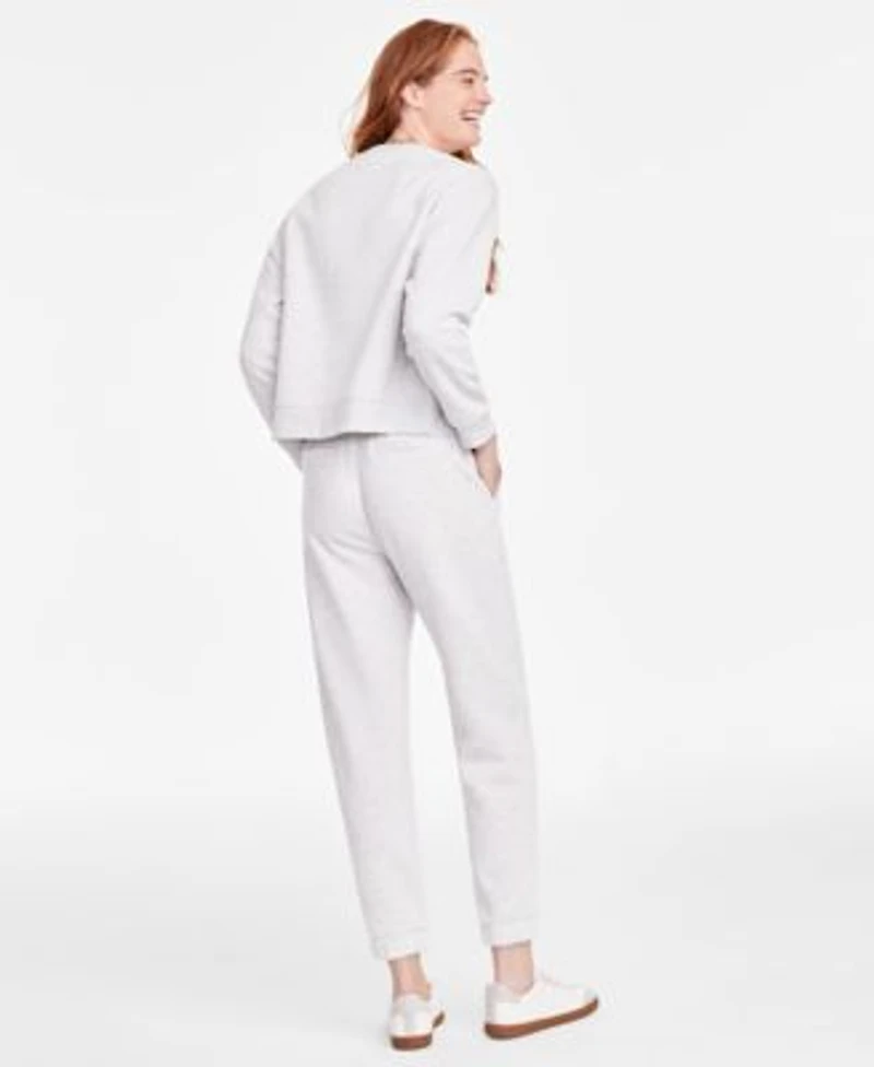 On 34th Womens Crewneck Sweatshirt Fleece Joggers Created For Macys