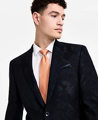 Bar Iii Men's Slim-Fit Jacquard-Floral Evening Jacket, Created for Macy's