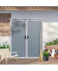 Mondawe 5x3FT Outdoor Storage Shed Waterproof Resin Cabinet with Lockable Doors