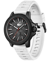 Lacoste Men's Highkey White Silicone Strap Watch 43mm