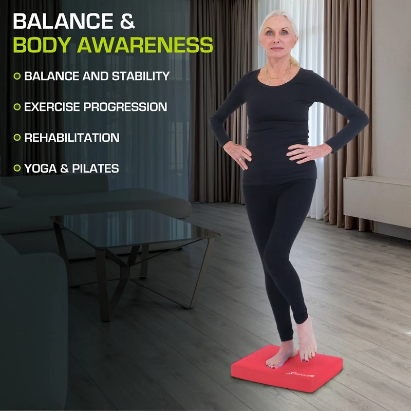 Exercise Balance Pad, Regular 15.5 x 12.75-in