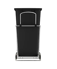 Rev-a-Shelf Pull Out Trash Can 35 Qt for Kitchen Cabinets, Black, Rv-12KD-18C S