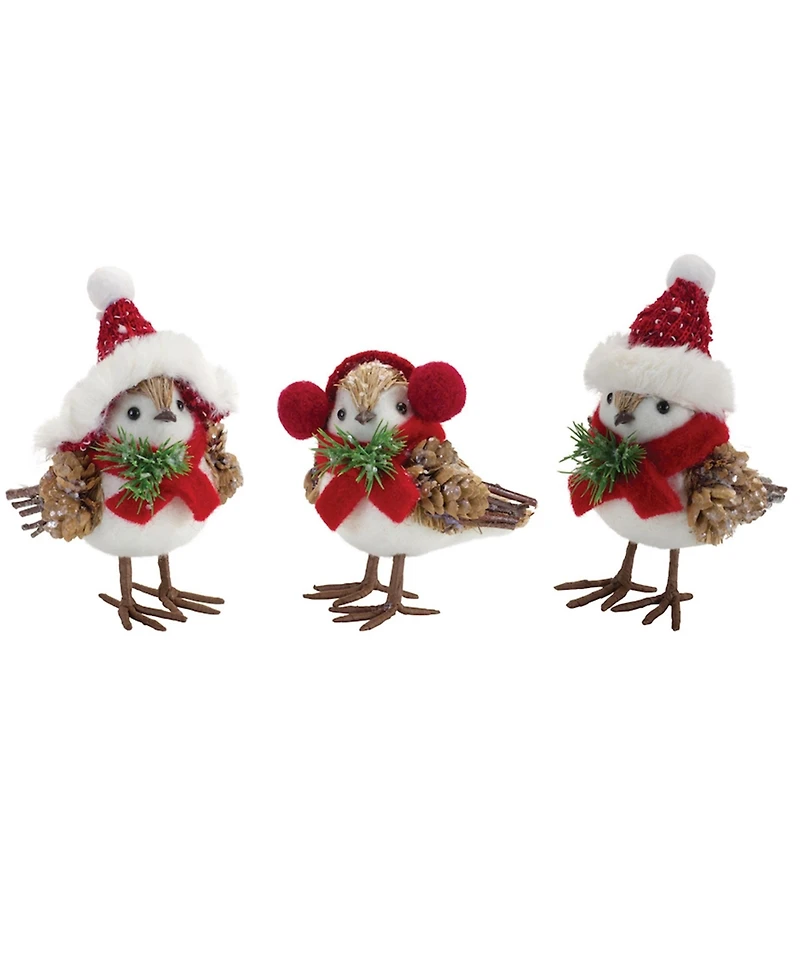 Slickblue Set of 12 Winter Bird Decorations – Perfect for Festive and Seasonal Displays