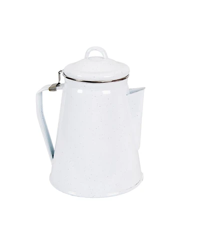 Stansport Enamel Percolator Coffee Pot 8 Cup - White