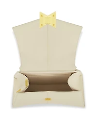 Gold Plated Hardware Angular Leather Handbag