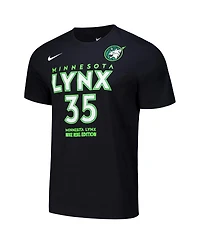 Nike Men's and Women's Alissa Pili Black Minnesota Lynx 2024 Wnba Draft Name Number T-Shirt